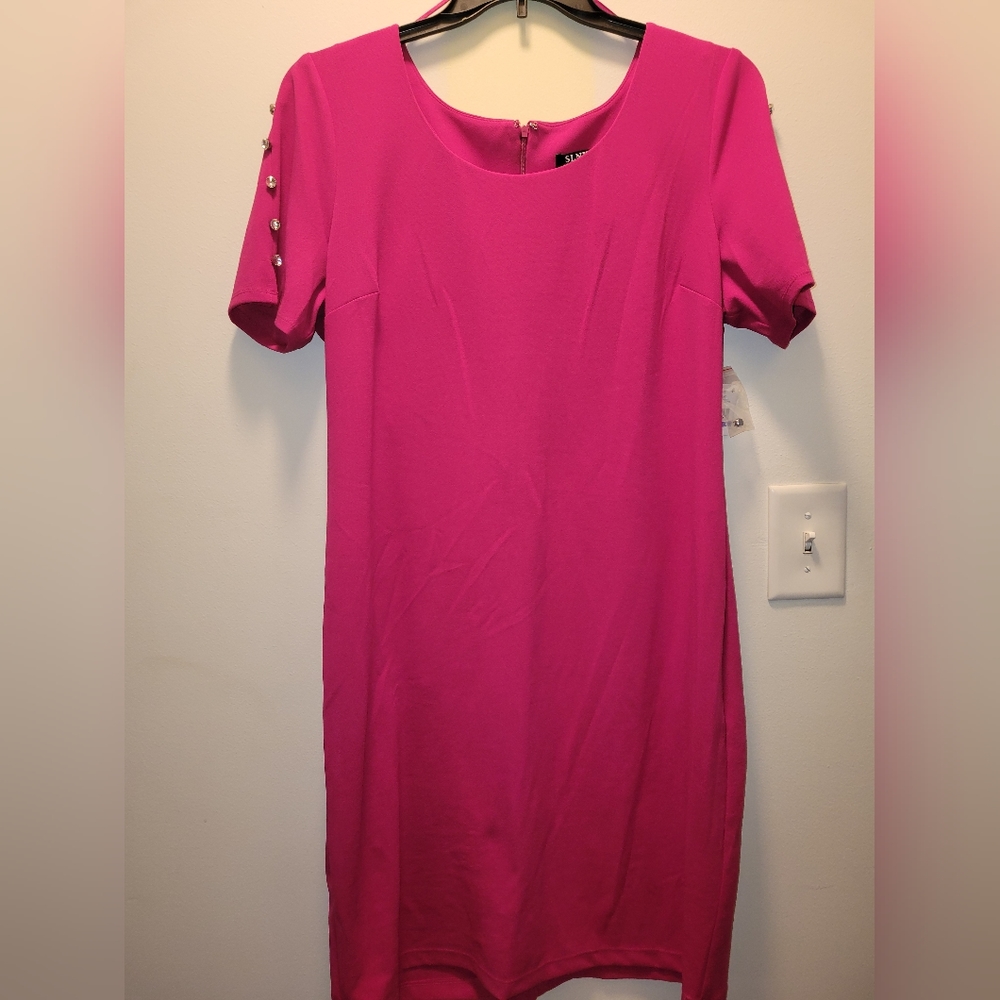 *NWT* Hot pink 💗 dress with crystal accents size 18